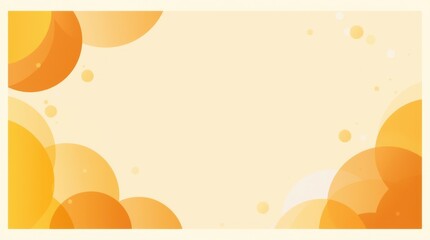 Abstract representation of sunshine and vitality using interlocking circular segments in yellow and orange, warm gradient transitions, congratulatory mood. Generative AI