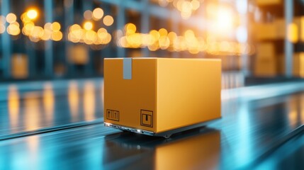 inventory management system Automated storage and retrieval system (ASRS) in a modern warehouse, robotic arm moving boxes, advanced inventory management technology for efficient storage and retrieval