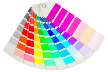 Pantone Color Palette Guide, transparent background