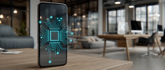 Smartphone with Digital Processor Chip Interface