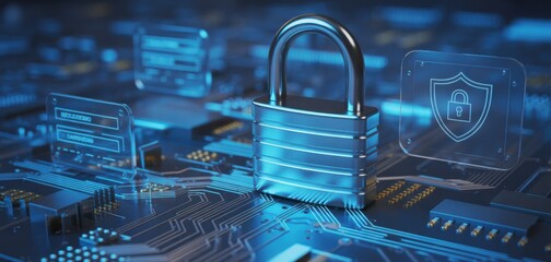 Technology-Driven Task Completion: An innovative holographic display projects key data points and confirmations above a laptop, representing the future of task management and seamless workflow.