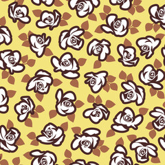 Abstract floral pattern perfect for textile design,