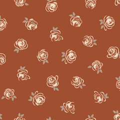 Abstract floral pattern perfect for textile design,
