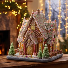 Casa de Jengibre Navide&ntilde;a