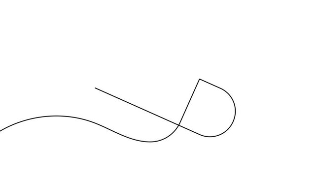 Medical one time bandage and plaster continuous one line drawing first aid 4k animation video