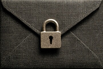 Email Encryption Envelope Icon Locked Digital Key Security Symbol Cybersecurity Illustration Design