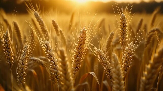 golden wheat field in summer