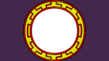 Naklejka premium round frame