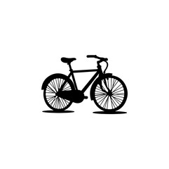 Fototapeta premium silhouette of a bicycle