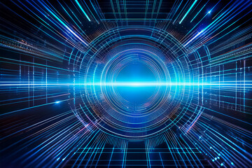 Zukunftstechnologie-Hintergrund und Lichteffekt