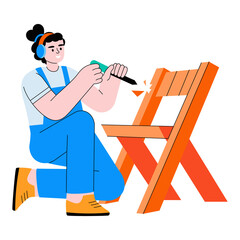 Woodworking PNG File On Transparent Background 