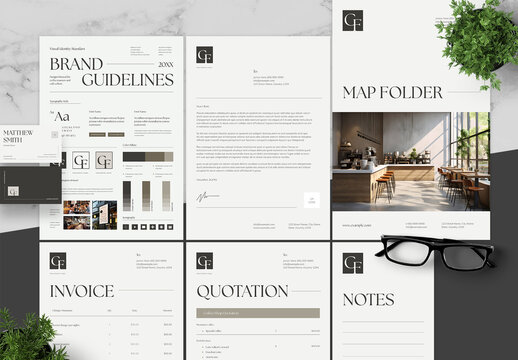 Green And Beige Brand Guidelines Cafes