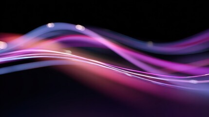 Flowing light trails with an abstract design that is both cool and vibrant.