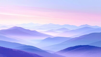 Obraz premium Soft pastel gradient background fading from lavender to pale blue.