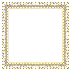 Balinese ornament frame template vector premium 2