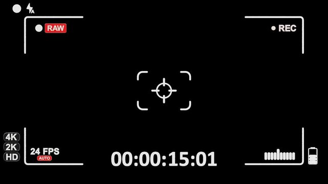 3D Recording Screen Interface Overlay | Alpha Channel