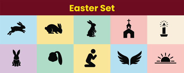 Abstract geometric composition with vibrant color palette