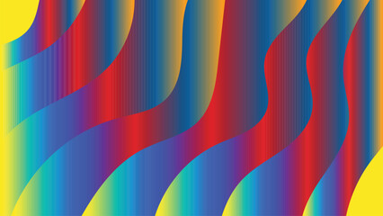 Colorful abstract vector background with flowing lines and vibrant pattern