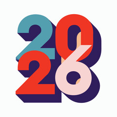 Creative New Year Celebration Artwork