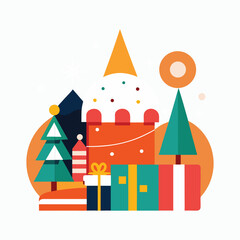 Creative New Year Celebration Artwork