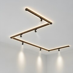 Minimalistic Modern Luminous Track: A Sleek Journey Through Subtle Lighting, Sophisticated Structure, and Upscale Artistic Elegance in Contemporary Design