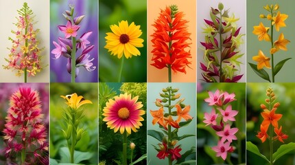 "Fantasy Botanical Art with Pearlescent Floral Sparkle"