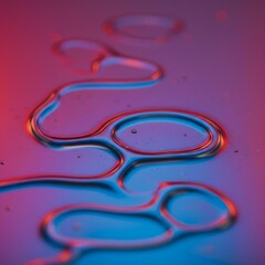 Glistening Abstract Liquid Metamorphosis: A Closeup Journey Through Vibrant, Luminous Textures That Merge Into Minimal Ambient Dreamscape Revealing Ethereal Beauty