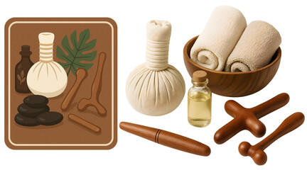 spa still life with spa accessories