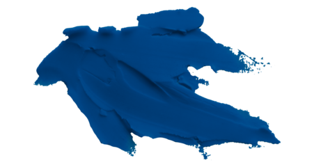 Blue clay texture on transparent background.