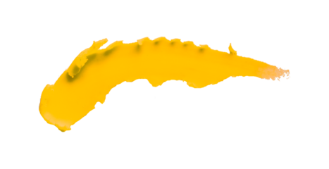 Yellow clay texture on transparent background.