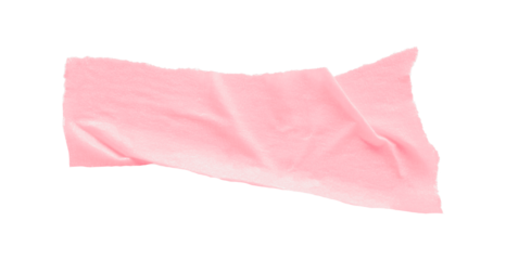 Pink masking tape, plastic scotch, on a transparent background.