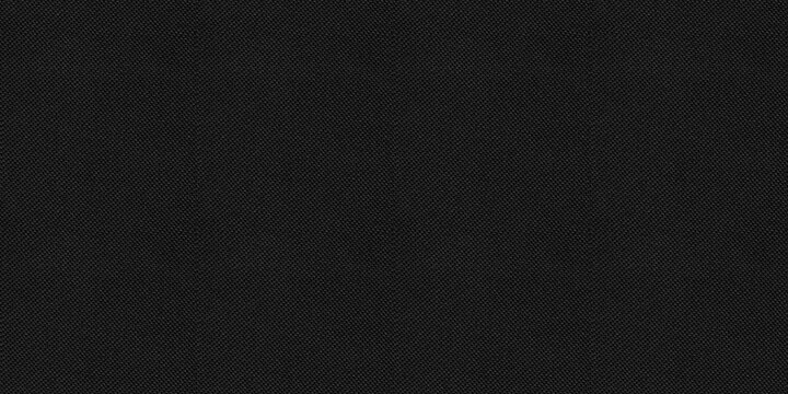 Black canvas fabric seamless background texture. Dark textile cloth used for shoes, clothing, bags and furniture material.