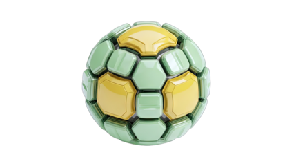 Abstract Geometric Sphere Isolated on White Background