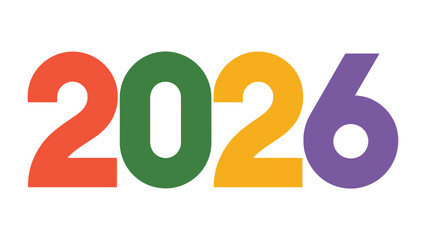 Anticipation of 2026: The year 2026 is boldly showcased in vibrant colors, symbolizing the excitement of new opportunities and the promise of a fresh start. A visual representation of the future.