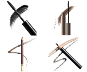 Mascara brows cosmetics makeup beauty pencils set