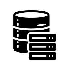Database linked with stacked servers indicating multi-tier architecture, coordinated processing, structured hosting, modular scaling, and efficient backend operations across digital systems. © Marcelino