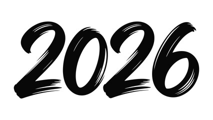 New Year 2026 : A dynamic and eye-catching graphic featuring the bold numerals 2026, offering a clean, clear, and striking visual representation of the upcoming year.