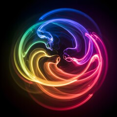 Futuristic Chromatic Cascade: A Macro Journey Through Swirling Light, Abstract Textures, and Dreamlike Visions of Illuminous Innovation in a Radiant Symphony