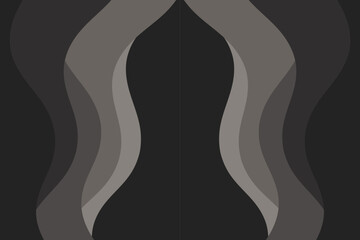 Abstract illustration with dark waves. Waves wallpaper.