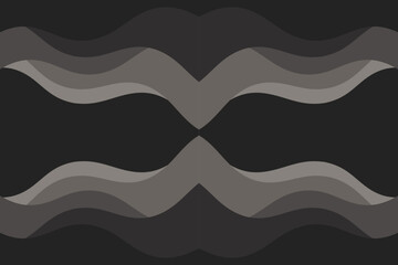 Abstract illustration with dark waves. Waves wallpaper.