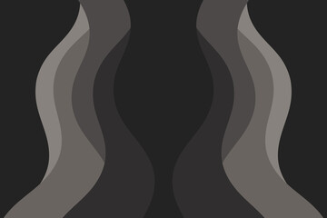 Abstract illustration with dark waves. Waves wallpaper.