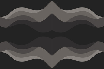Abstract illustration with dark waves. Waves wallpaper.