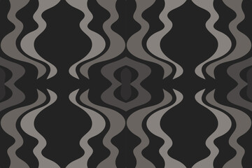 Abstract illustration with dark waves. Waves wallpaper.