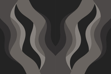 Abstract illustration with dark waves. Waves wallpaper.