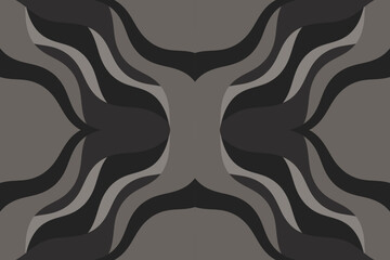 Abstract illustration with dark waves. Waves wallpaper.