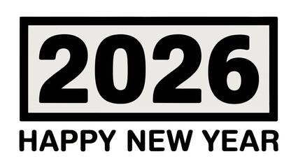 Countdown to 2026: A minimalist greeting marks the dawn of a new year, symbolizing anticipation, fresh beginnings, and the excitement of future endeavors.