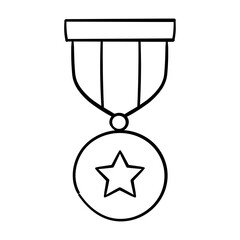 Star badge medal