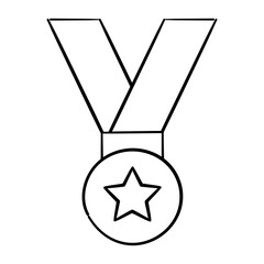 Star medal circle