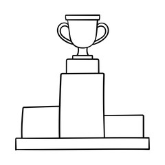 Trophy podium