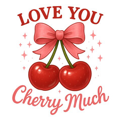 Love you, cherry much PNG